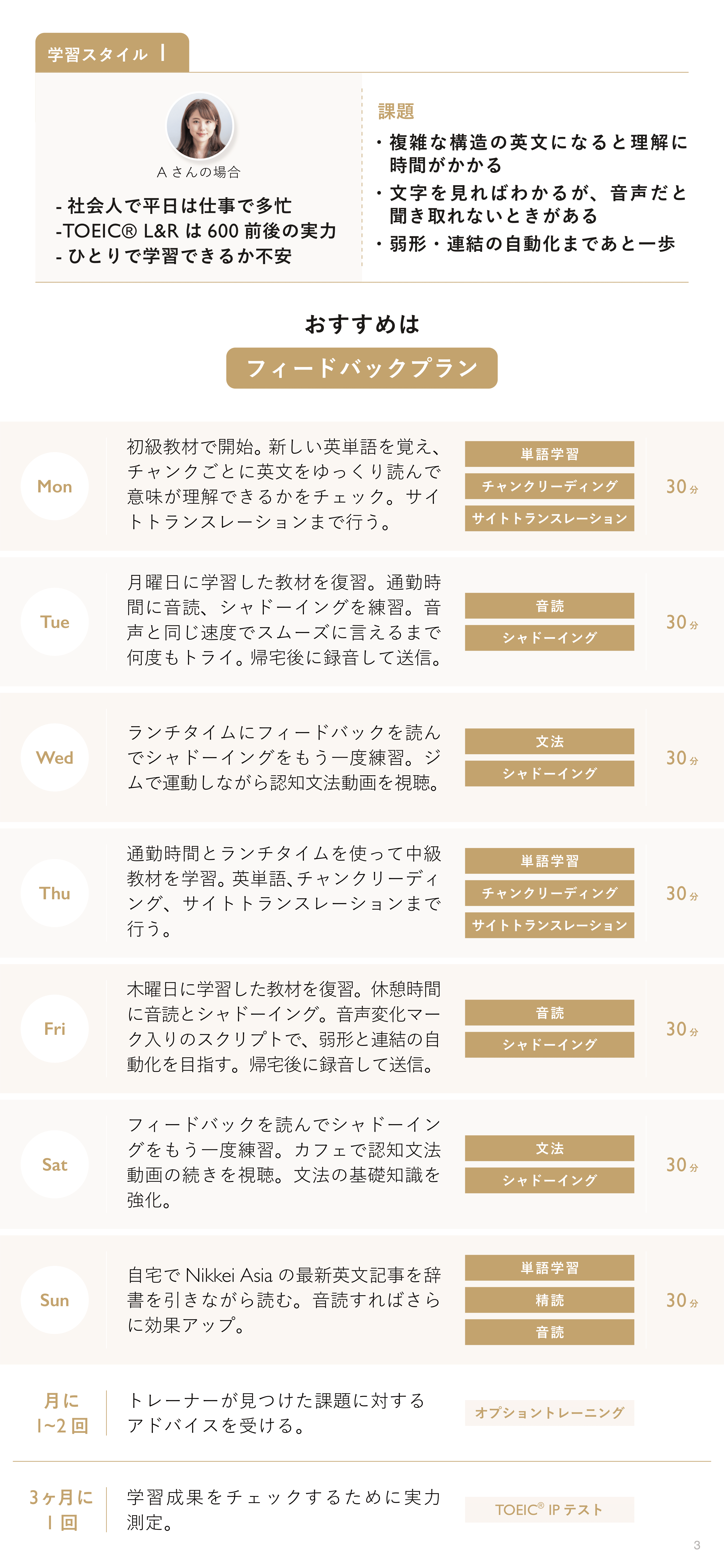 ENGLISH COMPANY MOBILE リーフレット 3ページ